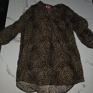 Leopard Print Women's Top